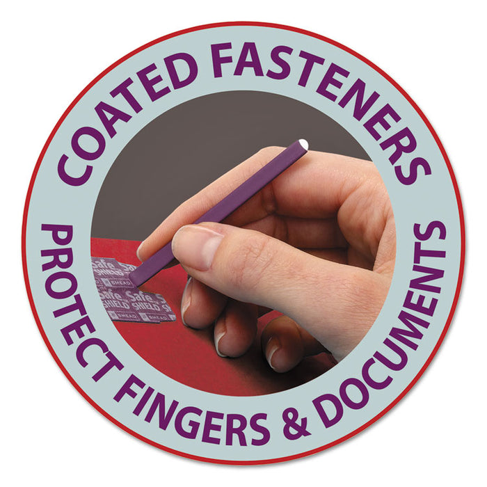 End Tab Pressboard Classification Folders, Expands 2", 2 Dividers, 6 SafeSHIELD Fasteners, Legal Size, Bright Red, 10/Box