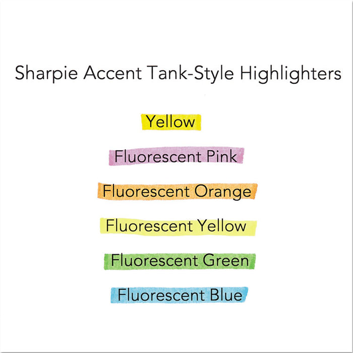 Tank Style Highlighters, Pink Ink, Chisel Tip, Pink Barrel, Dozen
