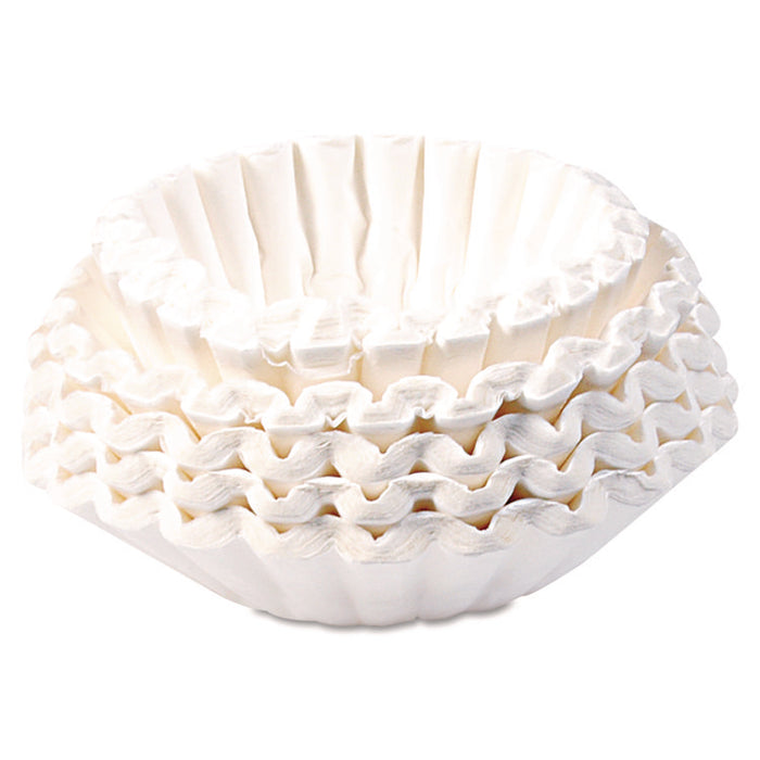 Commercial Coffee Filters, 6 gal Urn Style, Flat Bottom, 25/Cluster, 10 Clusters/Pack