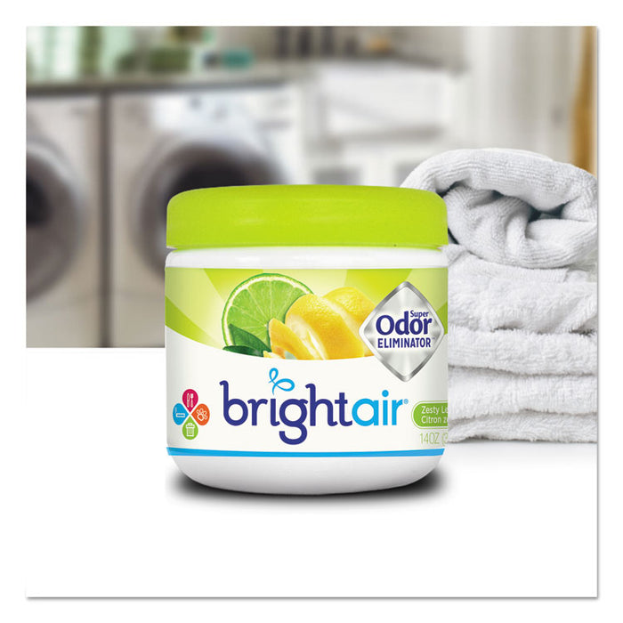 Super Odor Eliminator, Zesty Lemon and Lime, 14 oz Jar