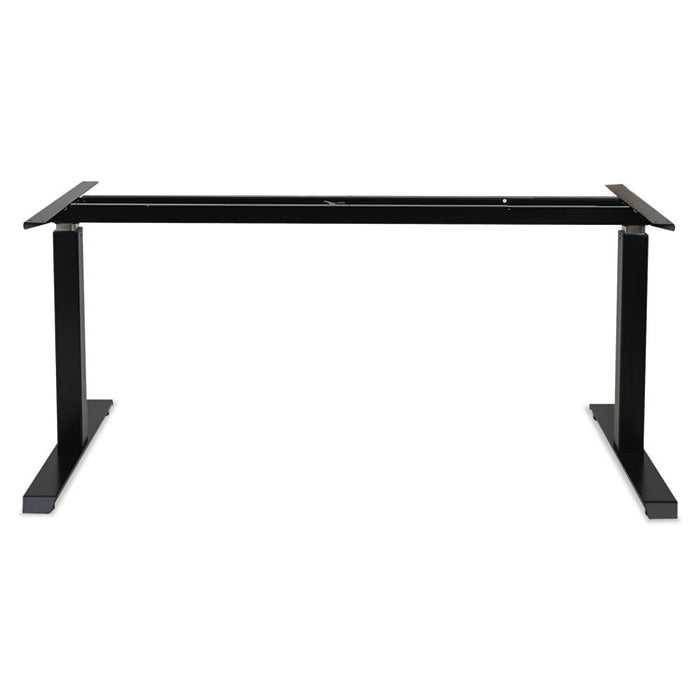 Alera AdaptivErgo Sit-Stand Pneumatic Height-Adjustable Table Base, 59.06" x 28.35" x 26.18" to 39.57", Black