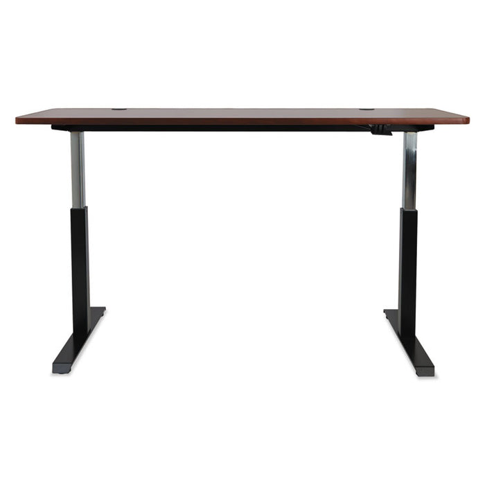Alera AdaptivErgo Sit-Stand Pneumatic Height-Adjustable Table Base, 59.06" x 28.35" x 26.18" to 39.57", Black
