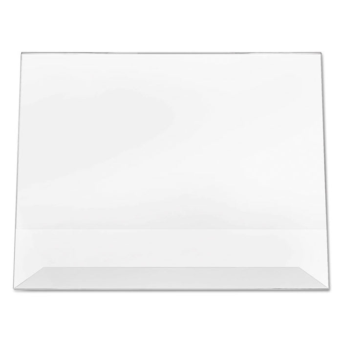Classic Image Slanted Sign Holder, Landscaped, 11 x 8.5 Insert, Clear