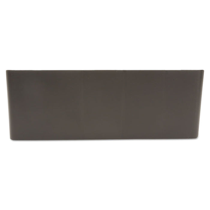11-Compartment Coffee Condiment Organizer, 18.25 x 6.63 x 9.78, Black