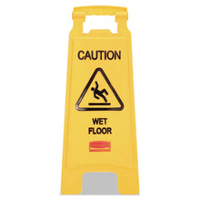 Load image into Gallery viewer, "Caution Wet Floor" Sign, 11 x 12 x 25, Yellow
