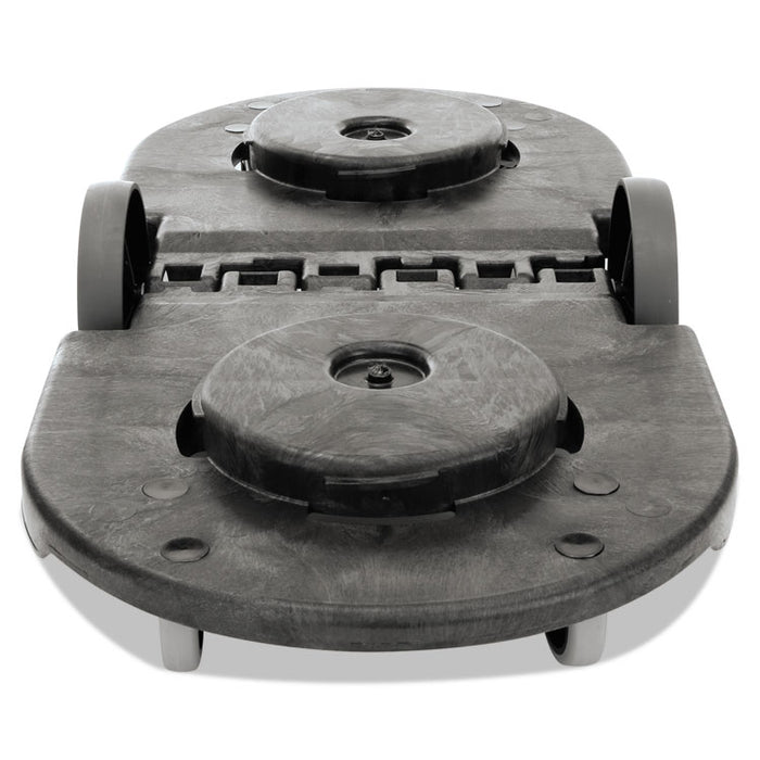 BRUTE Tandem Dolly, Two-Container, 300 lb Capacity, 20.25w x 45d x 8h, Black