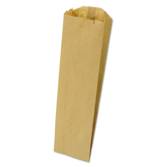 Grocery Paper Bags for Liquor Takeout, Pint Size, 35# Basis Weight, 3.75" x 2.25" x 11.25", Kraft, 500/Bundle