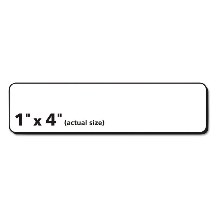 Matte Clear Easy Peel Mailing Labels w/ Sure Feed Technology, Inkjet Printers, 1 x 4, Clear, 20/Sheet, 10 Sheets/Pack
