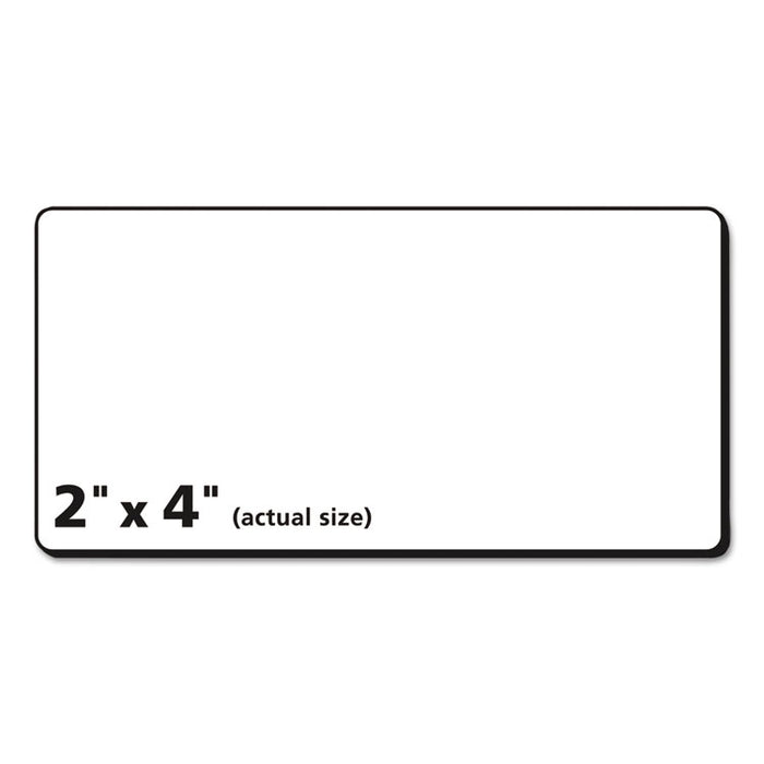 Matte Clear Easy Peel Mailing Labels w/ Sure Feed Technology, Laser Printers, 2 x 4, Clear, 10/Sheet, 50 Sheets/Box