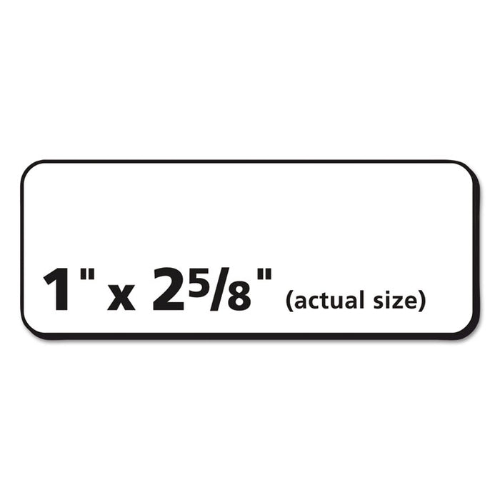 Matte Clear Easy Peel Mailing Labels w/ Sure Feed Technology, Laser Printers, 1 x 2.63, Clear, 30/Sheet, 50 Sheets/Box