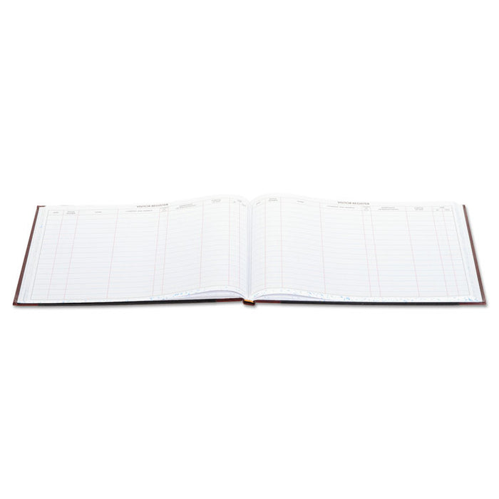 Detailed Visitor Register Book, 8 Column Format, Black Cover, 12.25 x 9.5 Sheets, 208 Sheets/Book