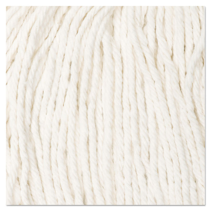 Cut-End Wet Mop Head, Rayon, #20, White