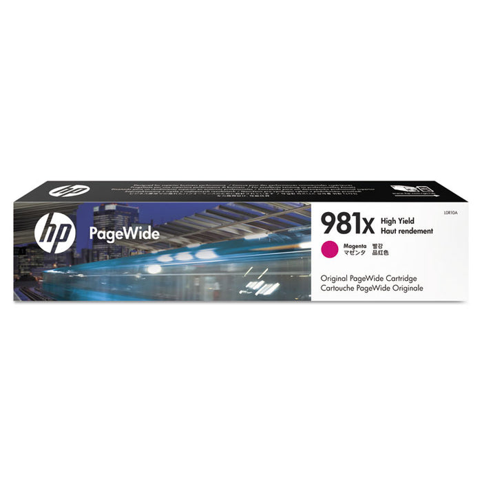 HP 981X, (L0R10A) High-Yield Magenta Original PageWide Cartridge