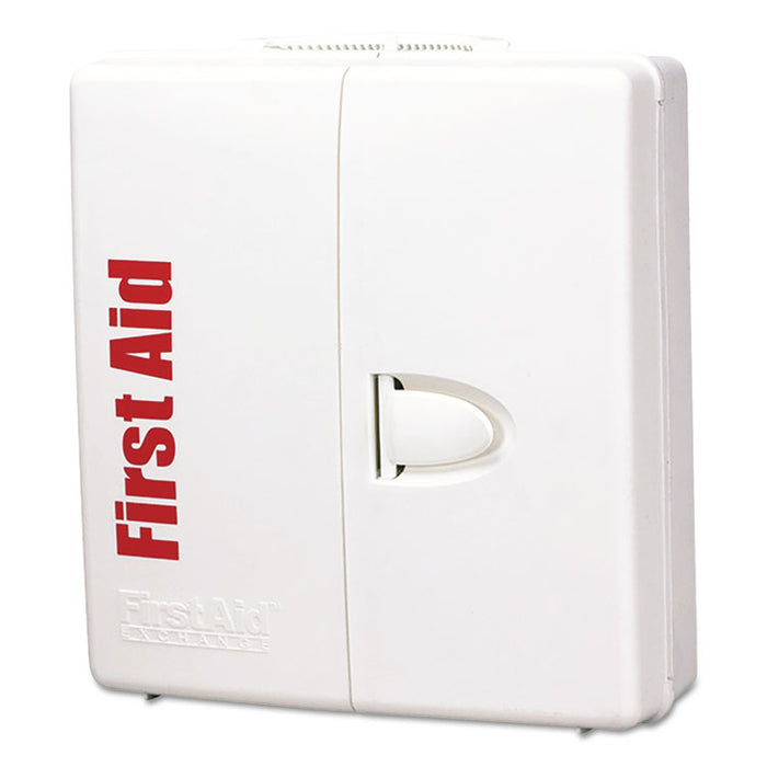 ANSI 2021 SmartCompliance General Business First Aid Station for 50 People, with Medication, 242 Pieces, Plastic Case