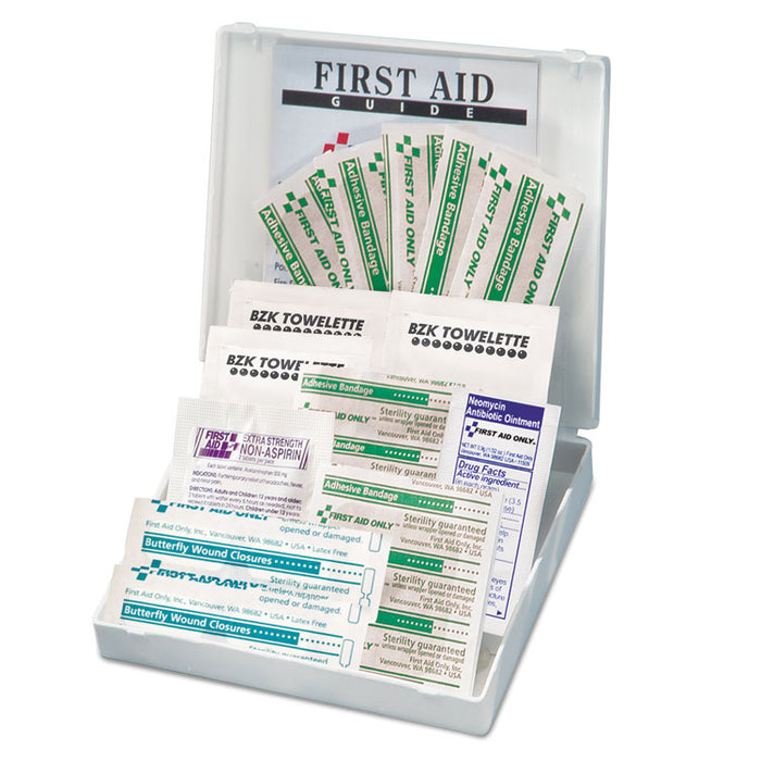 All-Purpose First Aid Kit, 21 Pieces, Plastic Case