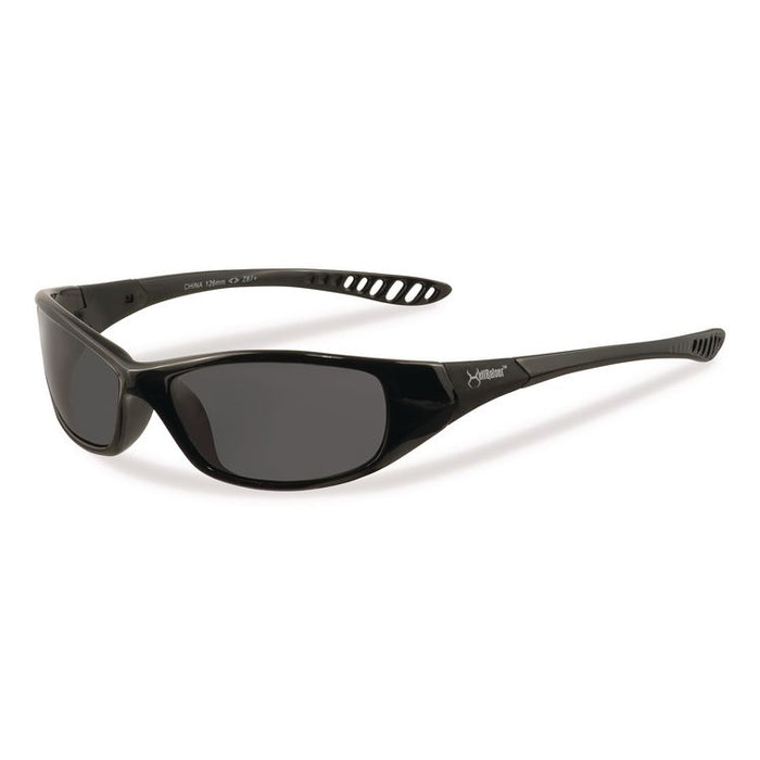 Hellraiser Safety Glasses, Black Full Frame, Smoke Dual Lens