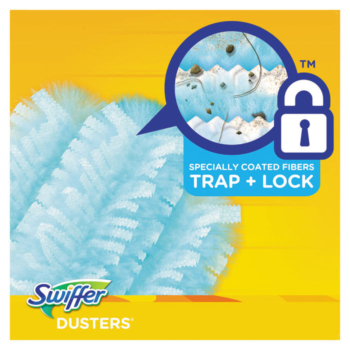 Dusters Refill, Dust Lock Fiber, Unscented, Light Blue, 10/Box