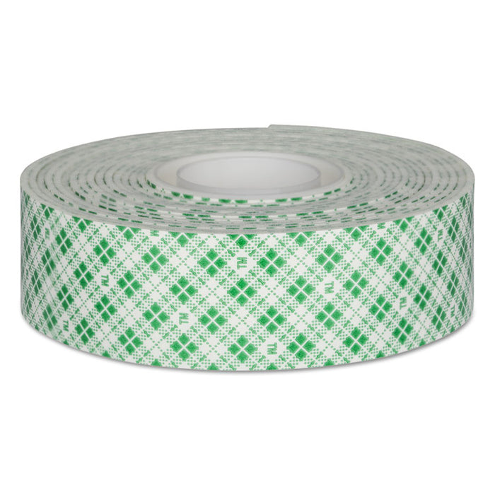 Permanent High-Density Foam Mounting Tape, Holds Up to 15 lb, 1" x 125", White