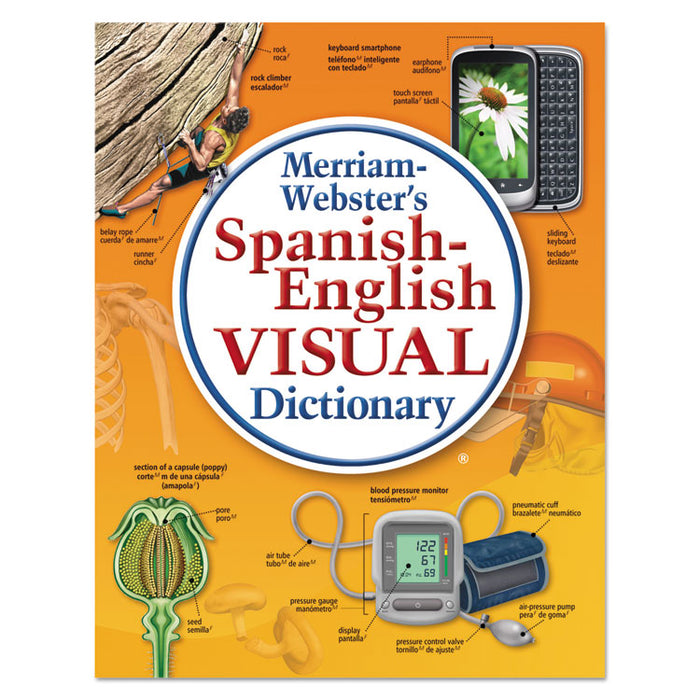 Merriam-Webster Spanish-English Visual Dictionary, Paperback, 1,152 Pages