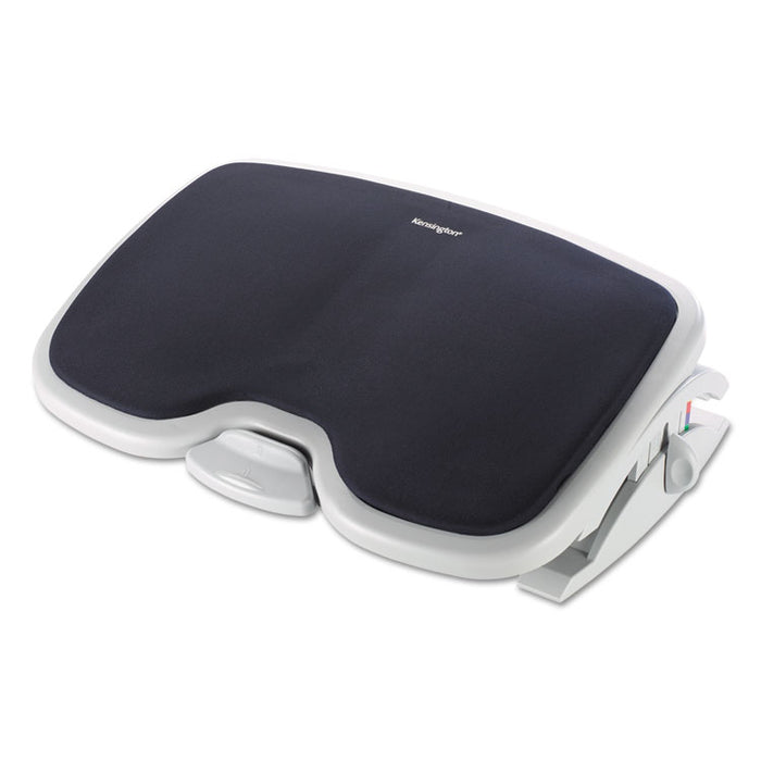 SoleMate Comfort Footrest with SmartFit System, 21.5w x 14d x 3.5 to 5h, Gray/Black