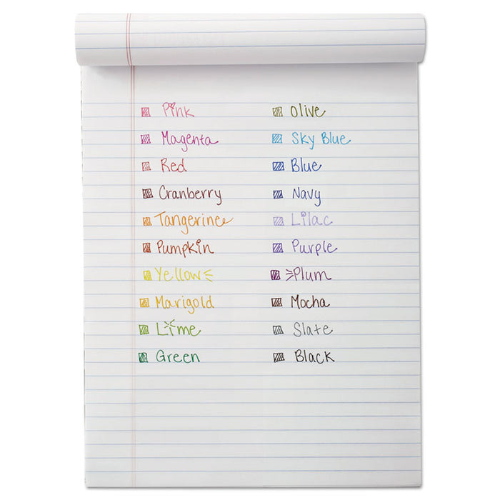 Point Guard Flair Felt Tip Porous Point Pen, Stick, Medium 0.7 mm, Blue Ink, Blue Barrel, Dozen