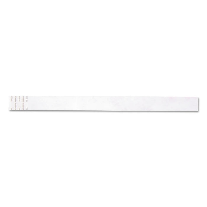 Security Wristbands, Sequentially Numbered, 10" x 0.75", Red, 100/Pack