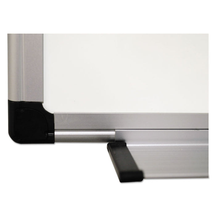 Porcelain Value Dry Erase Board, 24" x 36", White Surface, Satin Aluminum Frame
