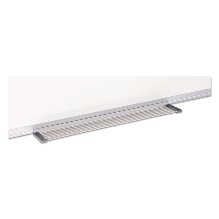 Porcelain Value Dry Erase Board, 48" x 72", White Surface, Satin Aluminum Frame