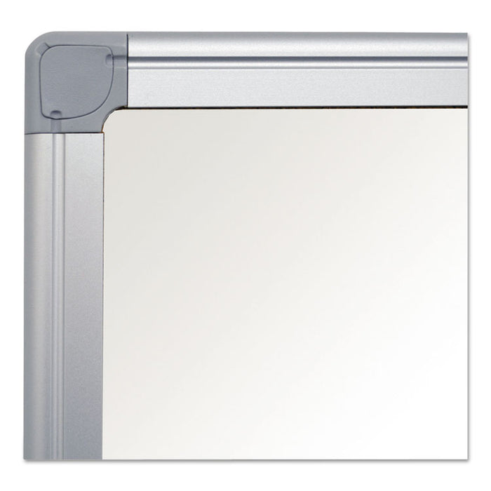 Earth Silver Easy Clean Magnetic Dry Erase Boards, 96" x 48", White Surface, Satin Aluminum Frame