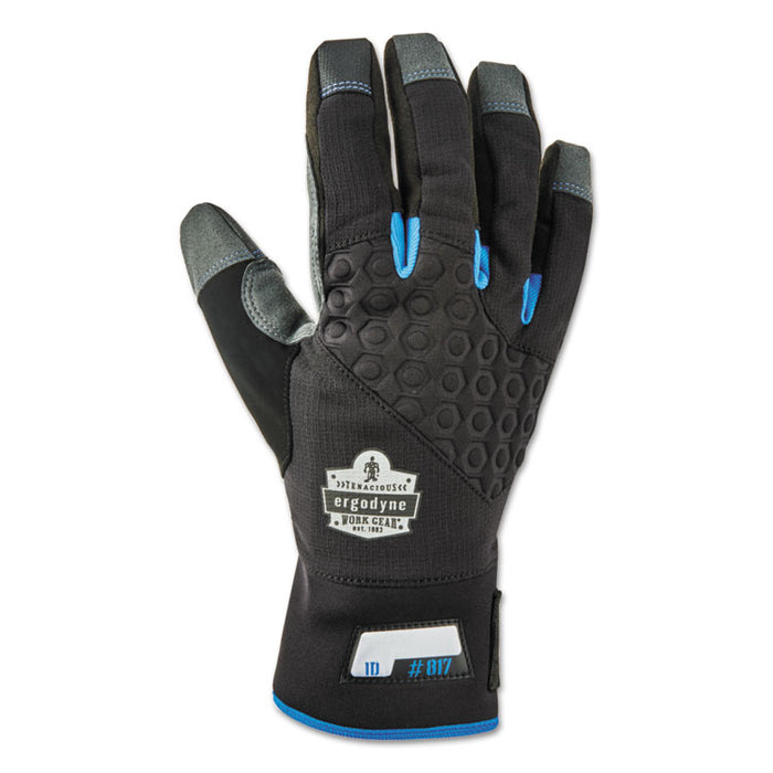 Proflex 817 Reinforced Thermal Utility Gloves, EN388: 3423X, Large, Black, Pair