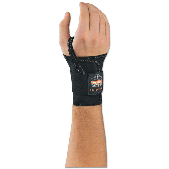 ProFlex 4000 Single Strap Wrist Support, Medium, Fits Right-Hand, Black