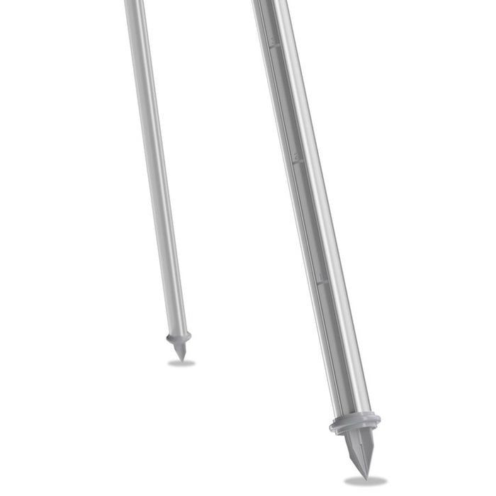 Aluminum Heavy-Duty Display Easel, 38" to 66" Tall, Silver, Supports Up to 45 lb