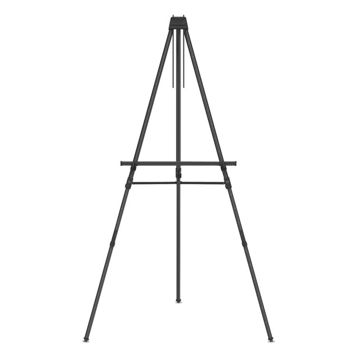 Aluminum Heavy-Duty Display Easel, 38" to 66" Tall, Black, Supports Up to 45 lb