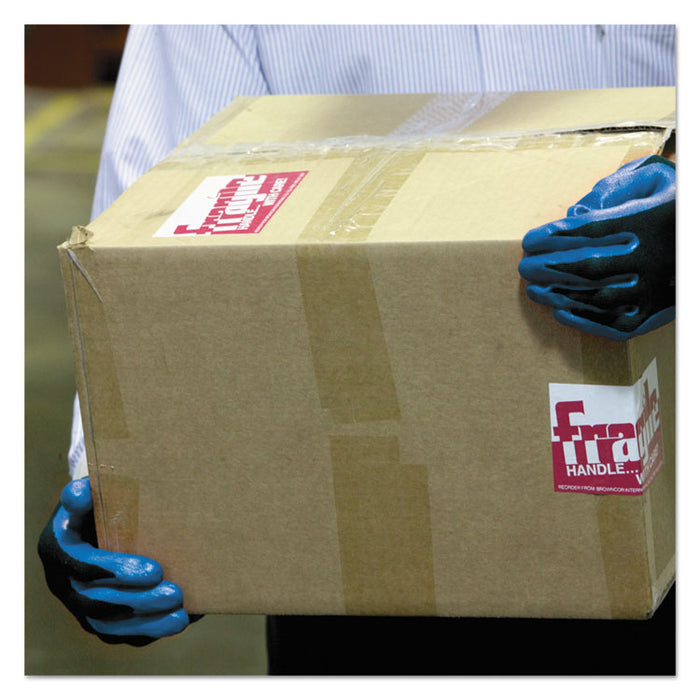 G40 Foam NITRILE Coated Gloves, EN388: 3121X, 9.06" Long, Medium (Size 8), Blue/Black, 12 Pairs