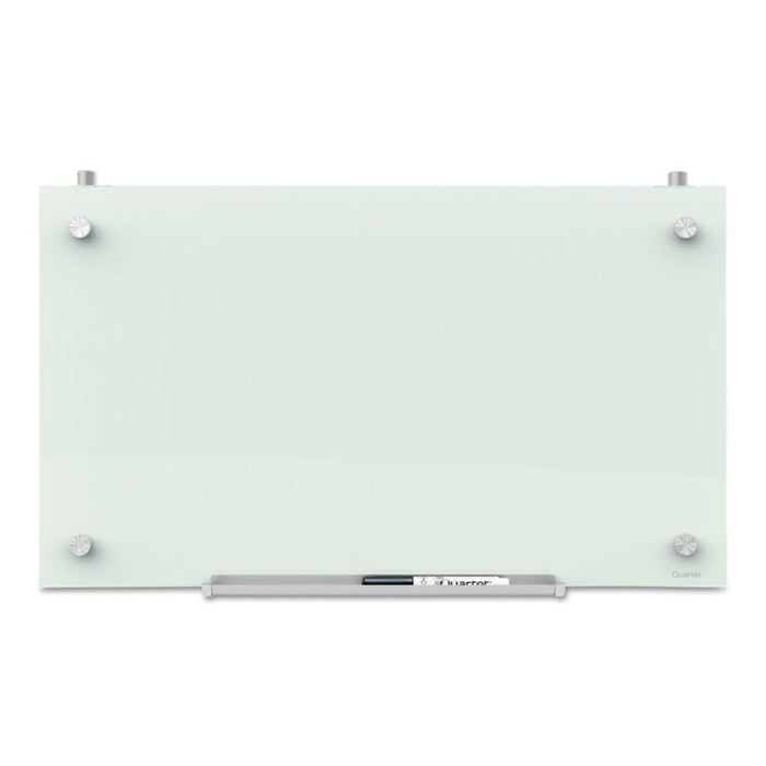 Infinity Magnetic Glass Dry Erase Cubicle Board, 30" x 18", White Surface