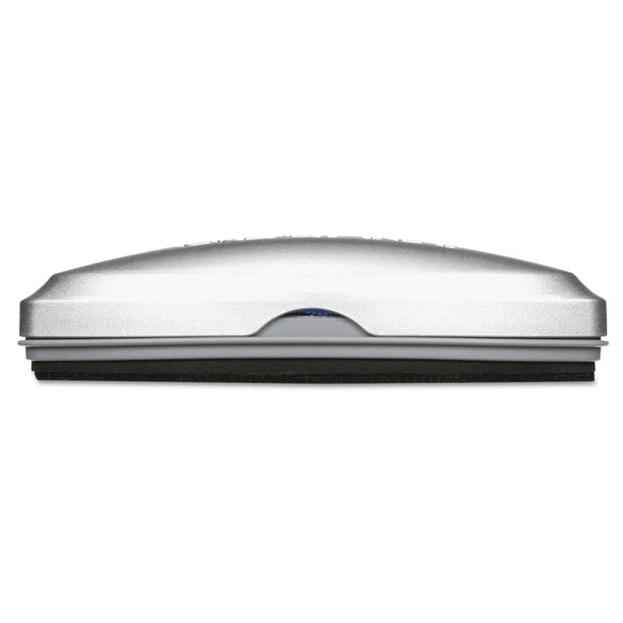 Premium Magnetic 3-in-1 Glass Board Eraser, 6.5" x 2" x 1.38", Silver