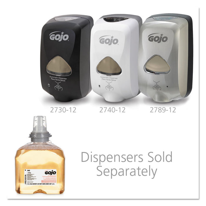 TFX Premium Foam Antibacterial Hand Wash, Refill for GOJO TFX Touch-Free Dispenser, Fresh Fruit Scent, 1,200 mL, 2/Carton