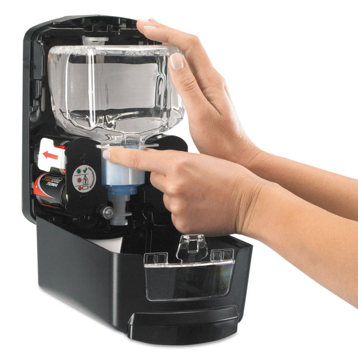 LTX-7 Touch-Free Dispenser, 700 mL, 5.75 x 4 x 4.88, Chrome/Black, 4/Carton