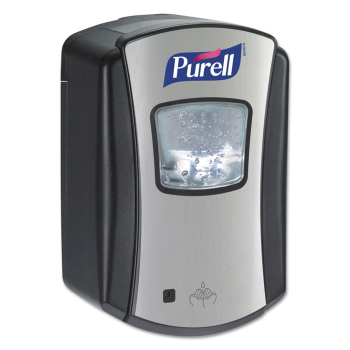 LTX-7 Touch-Free Dispenser, 700 mL, 5.75 x 4 x 4.88, Chrome/Black, 4/Carton