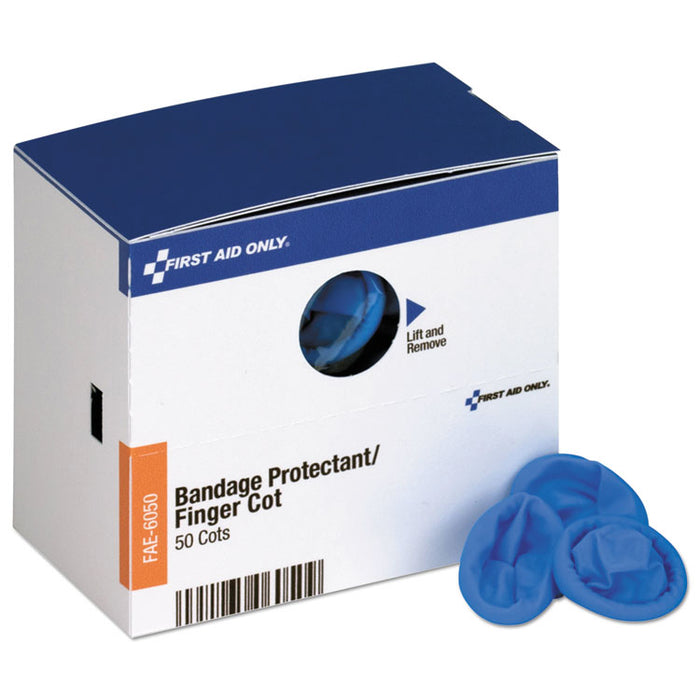 Refill for SmartCompliance General Business Cabinet, Finger Cots, Blue, Nitrile, 50/Box
