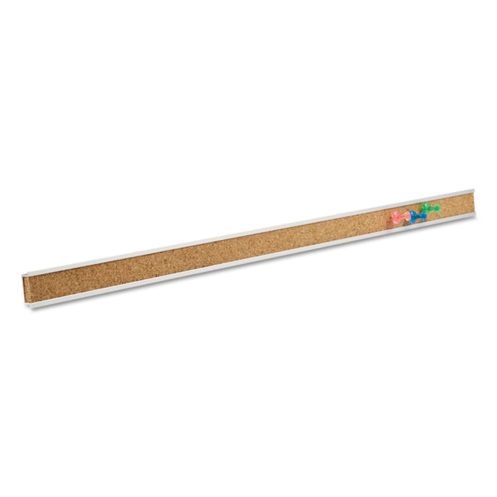 Bulletin Bar I, 1" x 48", Brown/Silver
