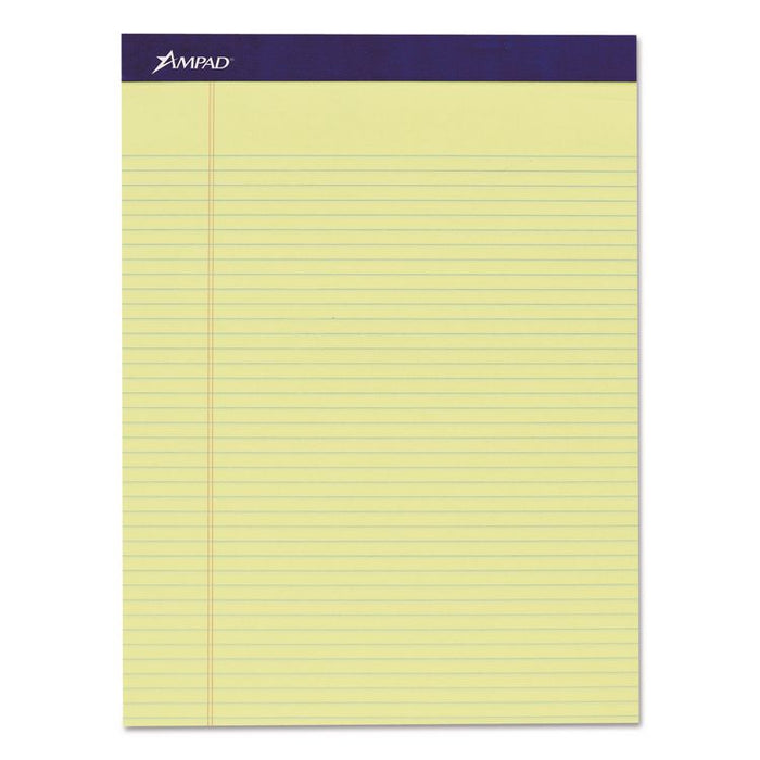 Legal Ruled Pads, Narrow Rule, (50) Canary Yellow 8.5 x 11 Sheets, 4/Pack