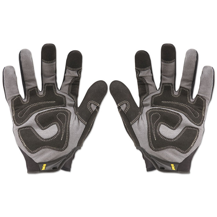 General Utility Gloves, EN388: 2132, 9" Long, X-Large, Black, Pair