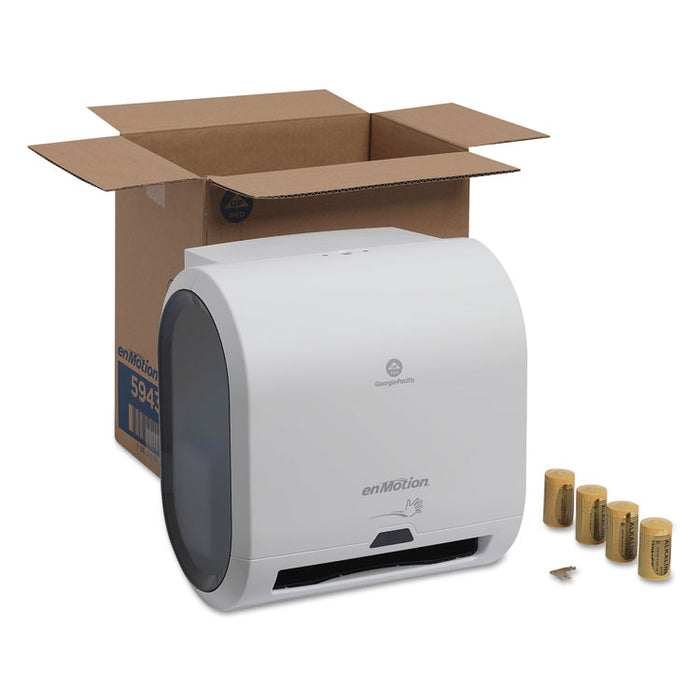enMotion Automated Roll Towel Dispenser, 13.06 x 9.06 x 14.88, White