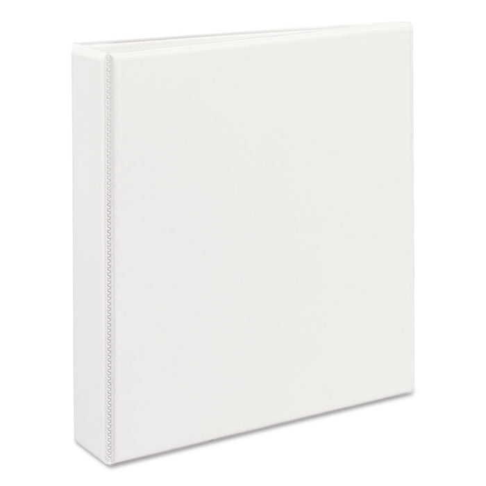 Heavy-Duty View Binder with DuraHinge and One Touch EZD Rings, 3 Rings, 1.5" Capacity, 11 x 8.5, White