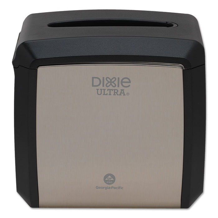 Tabletop Napkin Dispenser, 7.6 x 6.1 x 7.2, Stainless Black