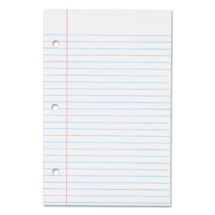Filler Paper, 3-Hole, 5.5 x 8.5, Medium/College Rule, 100/Pack