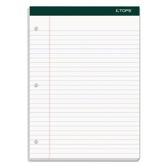 Double Docket Ruled Pads, Wide/Legal Rule, (100) White 8.5 x 11 Sheets, 6/Pack