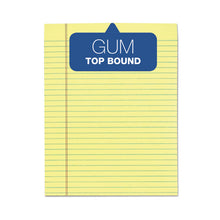 Load image into Gallery viewer, "The Legal Pad" Glue Top Pads, Wide/Legal Rule, (50) Canary Yellow 8.5 x 11 Sheets, 12/Pack
