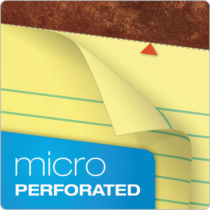 "The Legal Pad" Ruled Perforated Pads, Wide/Legal Rule, (50) Canary Yellow 8.5 x 11 Sheets, 3/Pack
